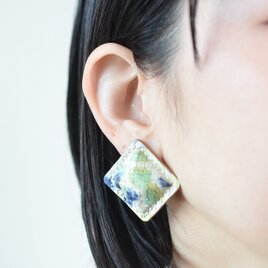 Python Airas~square~【レザーピアス/イヤリング】のコピーの画像