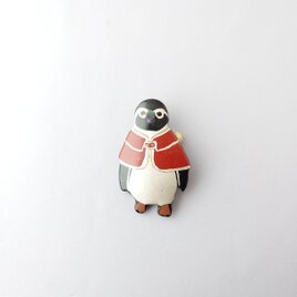 ケープ・ケープペンギン 漆ブローチの画像