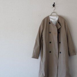 春コート　ダブルボタン　cotton hempの画像