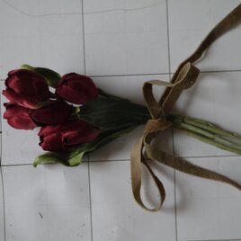 姫　チュウリップ　の花束の画像
