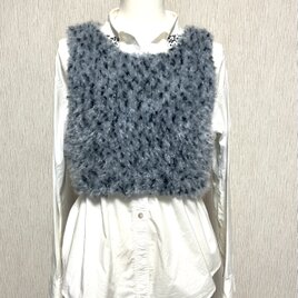 ゴマフアザラシ柄のファーベストの画像