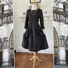 MAKUSA ブラックノースリーブ リネン ロングワンピース MAKUSA ブラックノースリーブ リネン ロングワンピース 楽天市場