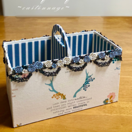 [nordic talepattern cartonnage]北欧風生地でリモコンスタンド