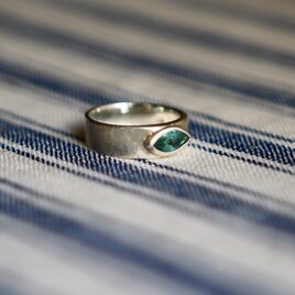 　⭐︎blue green tourmaline SV ring⭐︎ ブルーグリーントルマリンのシルバーリングの画像