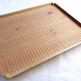 我谷盆 鉄しょう 栗 我谷盆 小 330mm × 240mm わがたぼん クリのお盆 鉄染め | 木工