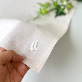 プレミアムver 梅雨のアジサイ｜手刺繍＆手仕立てのソフトリネン