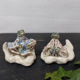 くものり雛人形  カエルの画像