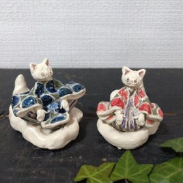 くものり雛人形  ねこの画像