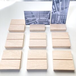 ピアススタンド 〈送料200円〉台紙スタンド/正5.5角/9個/材No.55c ピアスディスプレイの画像