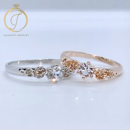Side Rose Ring.(ピンキーリング可)