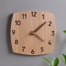 ﾔﾏﾒ 24cm×24cm 掛け時計 ﾀﾓ【2504】の画像
