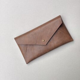 ミニマム長財布 ENVELOPE (BROWN)の画像