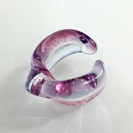 煌めくリボン　ガラスカフリング
