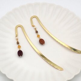 《２色から選べる》珈琲豆ブックマーカー