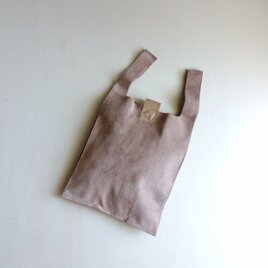 ☆☆ ｍ 様専用 ☆☆ちょっと贅沢な毎日のエコバッグ ピッグスエード (L-ショート丈) オークベージュ　オーダーの画像