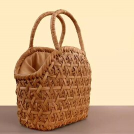 葡萄つる編みクラッチバッグ 高級品 山葡萄かごバッグ 網代編み ショルダーバッグ クラッチ