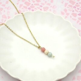 お花見だんごネックレス