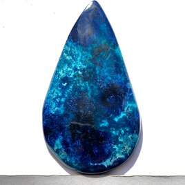 アズライト[153] 41x23mm 37Cts 　天然石 ルース／カボションの画像