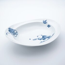 みかわちカレー皿　唐子の画像