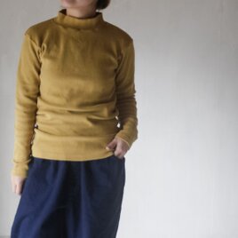 肉厚テレコニットtops / 柑子色 /草木染めの画像