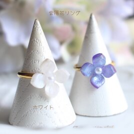 紫陽花レギュラー/ピンキーリング【日本製】【フリーサイズ指輪】の画像