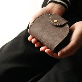 ころころ小さい財布　コンパクトウォレット　グレーの画像