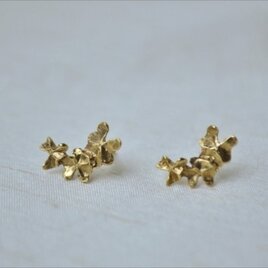 かたばみの３連ピアス