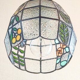 草花の調べ＊ステンドグラスのペンダントライト  E26大きい電球用の画像