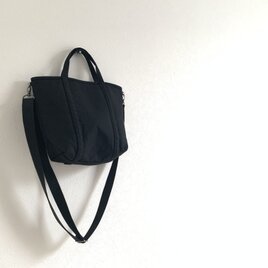 帆布 2wayショルダートート　「pote」(S) 黒の画像