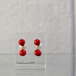 2粒ラブシード・ドロップピアスの画像