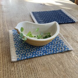 手織り ポットマット