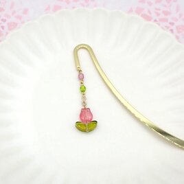 《４色から選べる》チューリップのブックマーカー