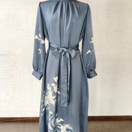 着物リメイク　ロングワンピースの画像