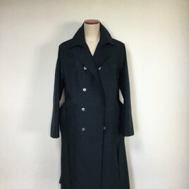 白大島紬のコート 着物リメイク | iichi 日々の暮らしを心地よく
