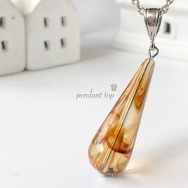 数量限定♡チェコビーズドロップペンダントトップ