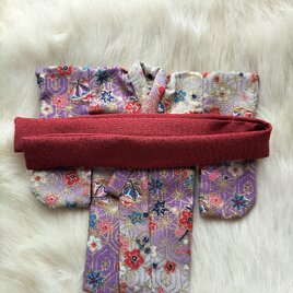 ドール背丈が65～68cm用 リバーシブル仕立ての振袖セット