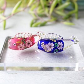 ＊期間限定SALE＊ガラスの鯉のぼり　ミニチュア置き飾りの画像