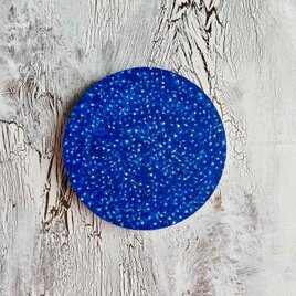 直径20㎝　星空　2025-2-7　油彩画・原画・アートパネル