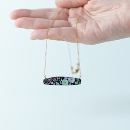【ヴィンテージ櫛リメイク】鼈甲華々ペンダントの画像