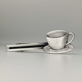 コーヒーカップのネクタイピンの画像