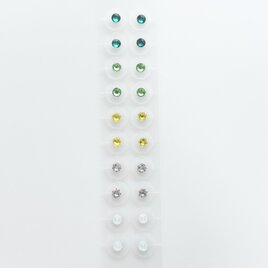 【スワロフスキー正規品】耳つぼジュエリー20粒(グリーングラデーション)の画像