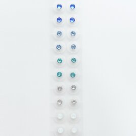 【スワロフスキー正規品】耳つぼジュエリー20粒(ブルーグラデーション)の画像
