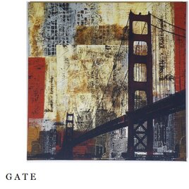 風景画のファブリックパネル マンハッタン NY gateの画像