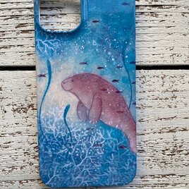 セール品 2800円！/ マナティー スマホケース / iPhone14 Plusの画像