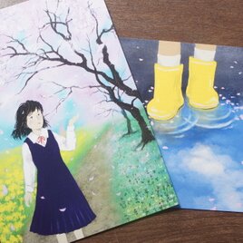 ポストカード【はる】2枚セットの画像