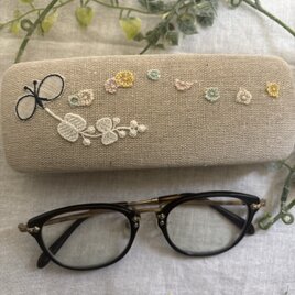 ハンドメイド☆ミニキーケース 紺ミナペルホネン蝶々 | iichi