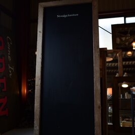 古材の黒板/当工房sign入りの画像