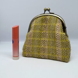 手織りがまぐちポーチの画像