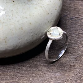 Organic Aquamarine Flower リング/ 受注制作の画像