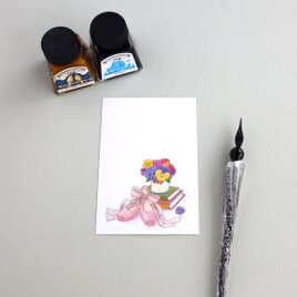 ひとこと箋 バレエ〜トゥシューズ〜の画像